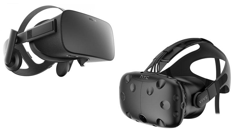 Oculus Rift and HTC Vive