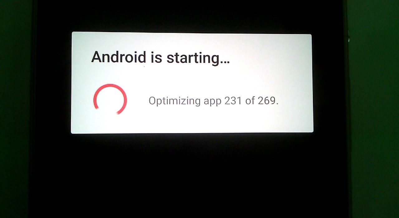 Android optimizing apps issue