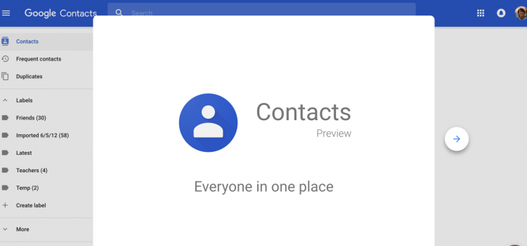 Google Contacts app