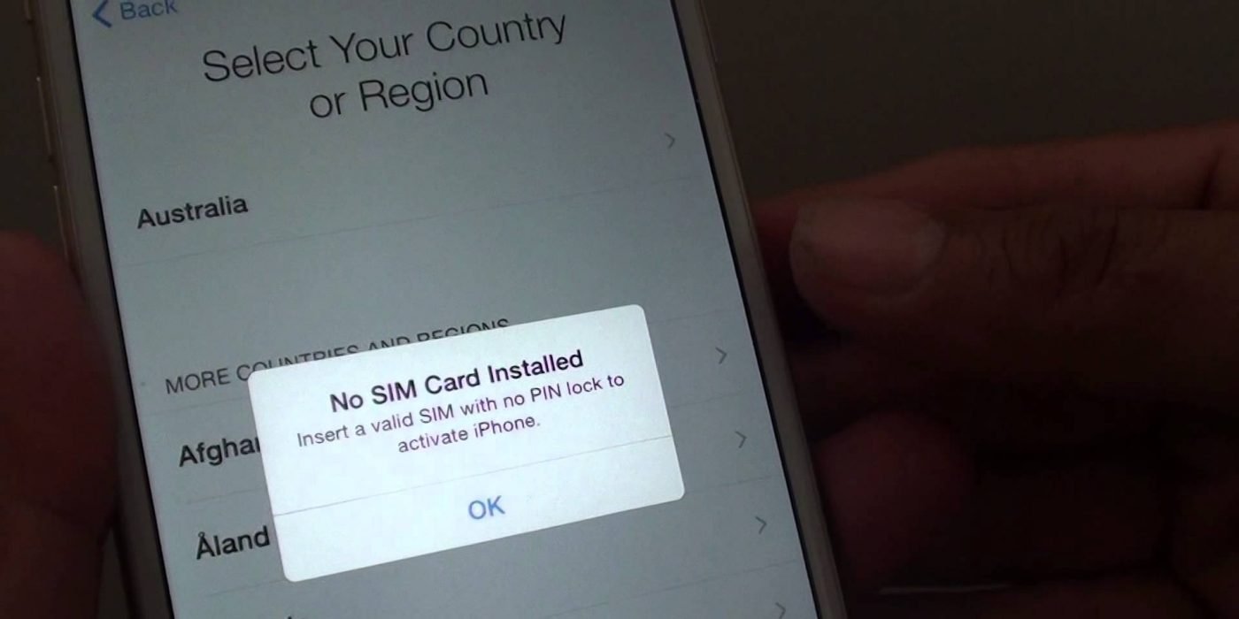 How to activate an iPhone without SIM card