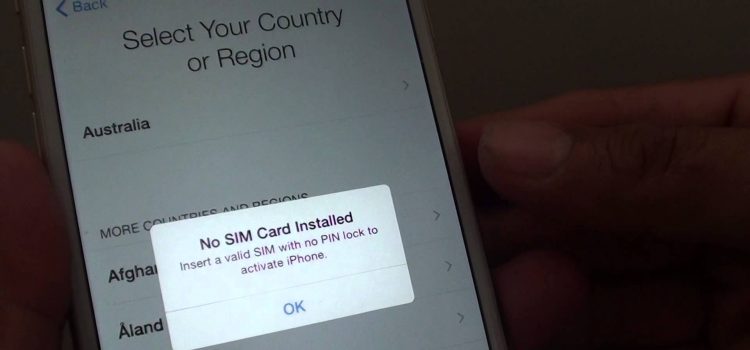 How to activate an iPhone without SIM card