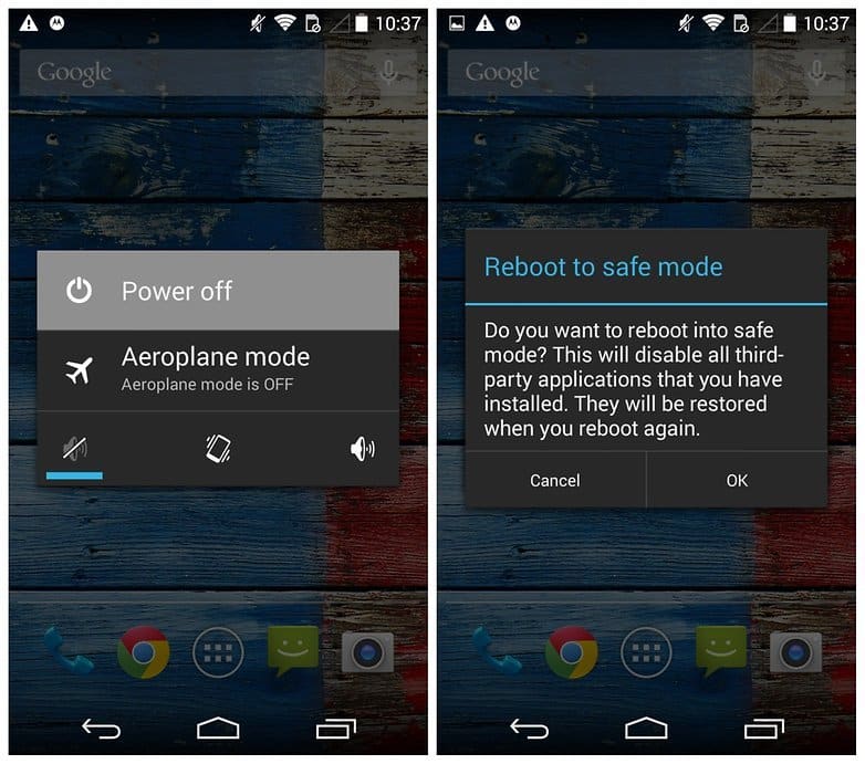 Reboot in Safe Mode Android