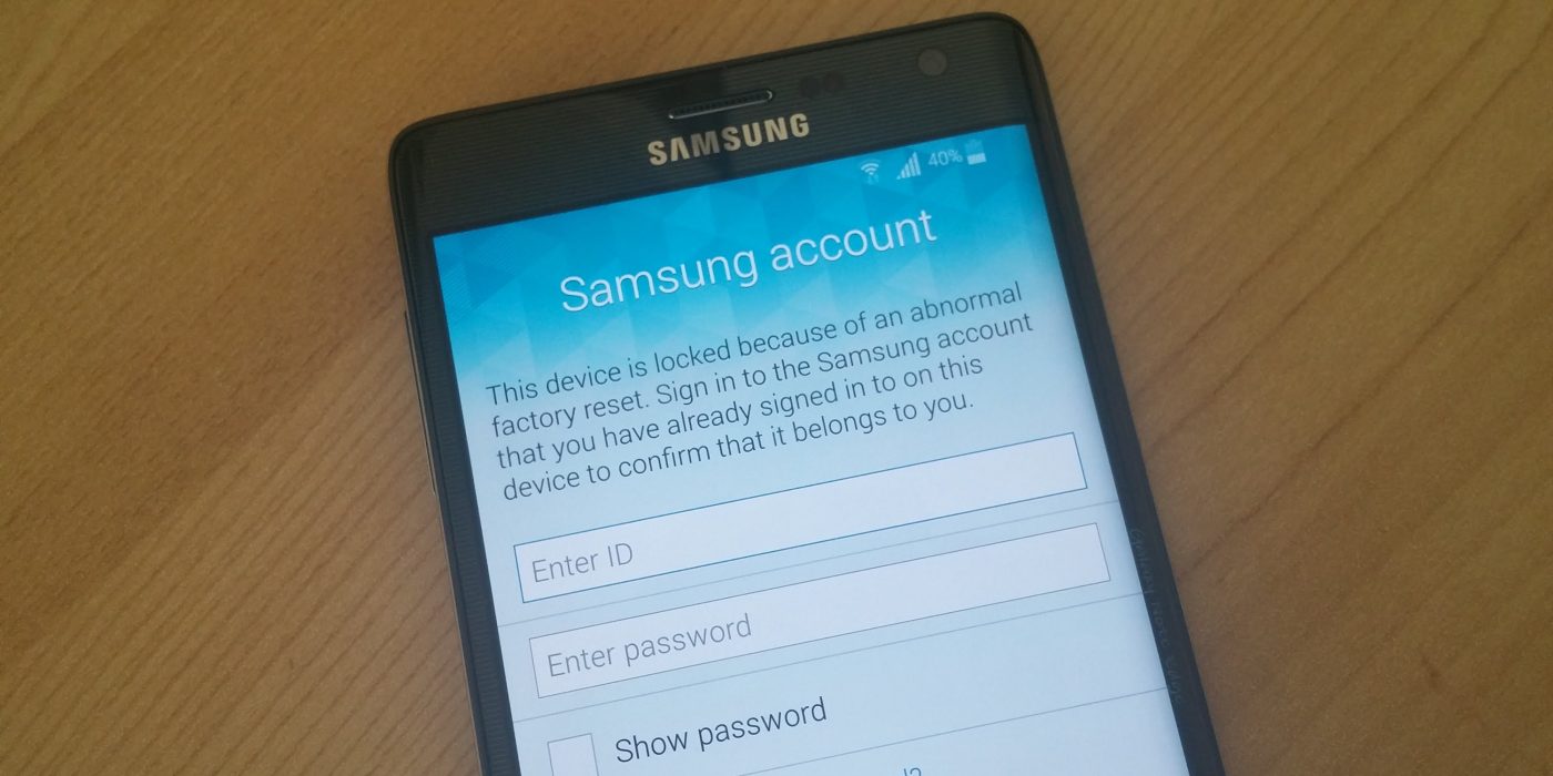 Samsung reactivation lock