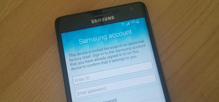Samsung reactivation lock