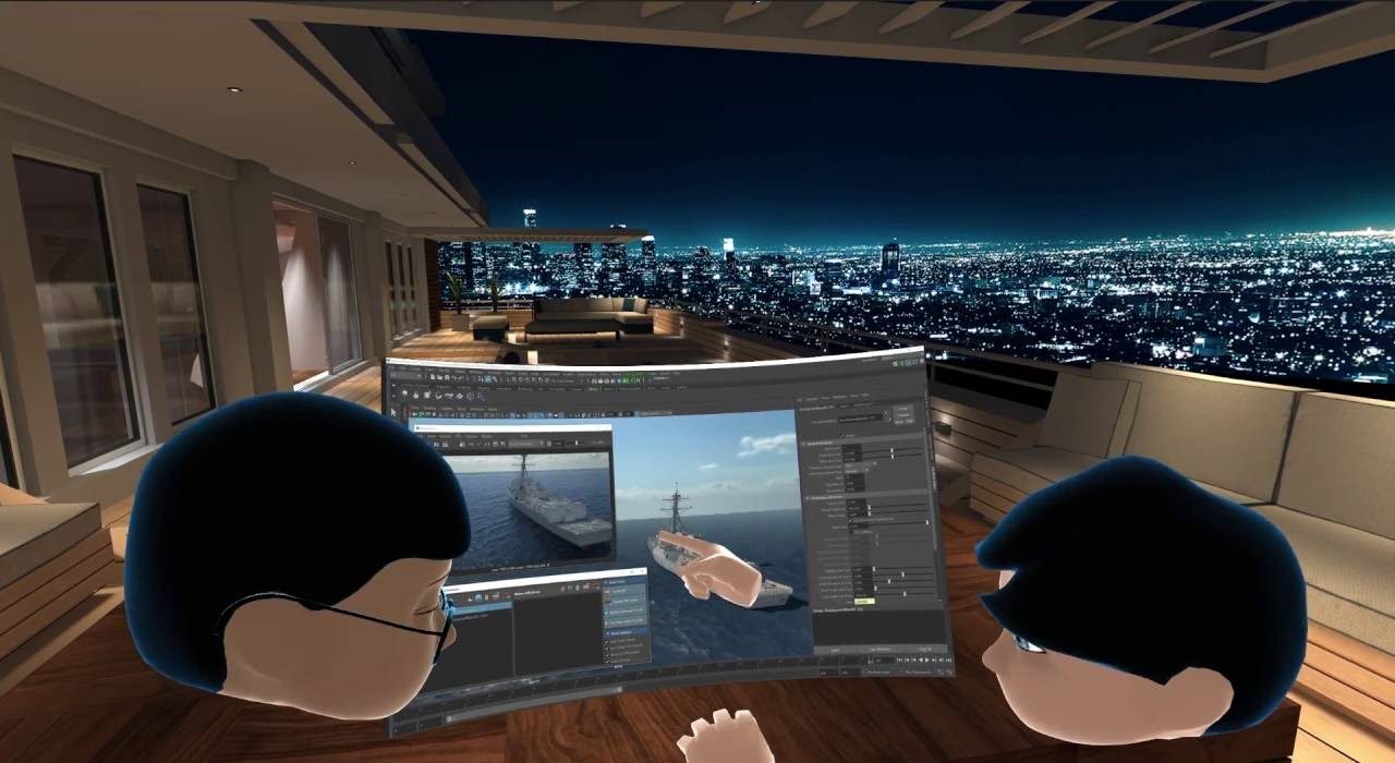 Bigscreen virtual reality office