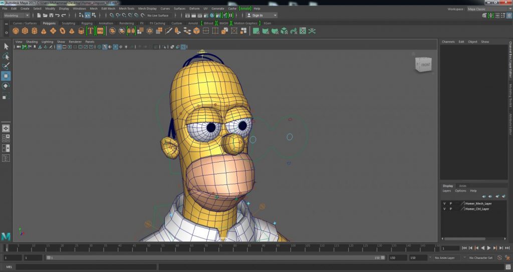 Maya 3D modeling