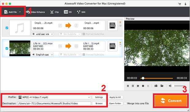 Aiseesoft Video Converter for Mac