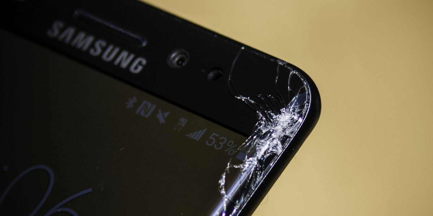 Samsung cracked screen