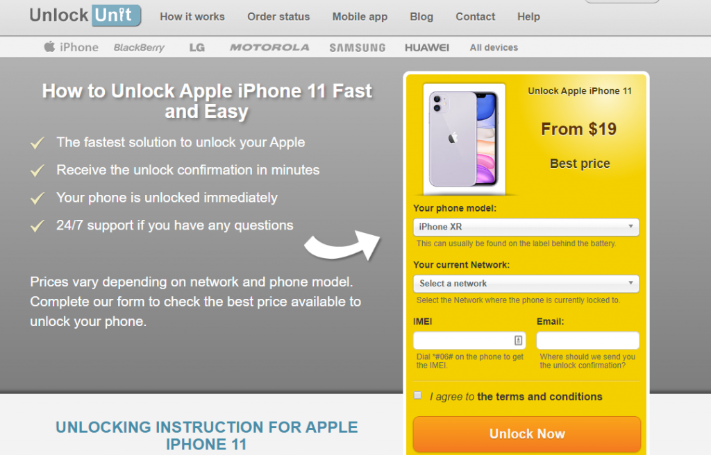 unlock Apple iphone XR